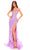Amarra 88748 - Ruffled Slit Sequin Prom Dress Special Occasion Dress 000 / Lilac