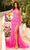 Amarra 88751 - Plunging Sequin Prom Dress Special Occasion Dress 000 / Fuchsia