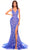 Amarra 88751 - Plunging Sequin Prom Dress Special Occasion Dress 000 / Royal Blue
