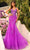 Amarra 88755 - Three-Dimensional Floral Embroideries Trumpet Prom Gown Special Occasion Dress 000 / Magenta