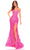 Amarra 88758 - Sequin Pattern Prom Dress Special Occasion Dress 000 / Hot Pink