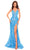 Amarra 88758 - Sequin Pattern Prom Dress Special Occasion Dress 000 / Turquoise