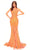 Amarra 88783 - Scoop Sequin Prom Dress Special Occasion Dress 000 / Neon Orange