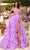 Amarra 88785 - Ruffled Ballgown with Slit Special Occasion Dress 000 / Lilac