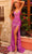 Amarra 88800 - Sequin Sleeveless Plunging Prom Dress Special Occasion Dress 000 / Magenta