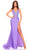 Amarra 88808 - Floral Sequin Bodice Prom Dress Special Occasion Dress 000 / Lavender Haze