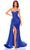Amarra 88817 - Sweetheart Pleat Ornate Prom Dress Special Occasion Dress 000 / Royal Blue