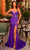 Amarra 88831 - Foliage Detailed Prom Dress Special Occasion Dress 000 / Purple