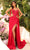 Amarra 88836 - Plunging Sweetheart Mermaid Evening Dress Special Occasion Dress 000 / Red