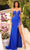 Amarra 88847 - Studded Rhinestone Sheath Evening Dress Special Occasion Dress 000 / Royal Blue