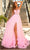 Amarra 88872 - Corset Tulle Prom Dress with Slit Special Occasion Dress