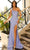 Amarra 88877 - Asymmetrical Fitted Evening Dress Special Occasion Dress 000 / Periwinkle