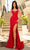 Amarra 88879 - Embellished Corset Bodice Prom Dress Special Occasion Dress 000 / Red