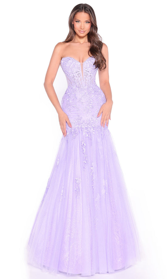 Amarra 89319 - Plunging Sweetheart Lace Fit and Flare Gown