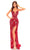Amarra 94003 - Sequin Sheath Evening Dress Special Occasion Dress 000 / Red