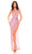 Amarra 94004 - Sequin Illusion Skirt Evening Dress Special Occasion Dress 000 / Light Pink