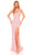 Amarra 94007 - Tassel Strap Beaded Prom Dress Special Occasion Dress 000 / Light Pink