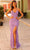 Amarra 94007 - Tassel Strap Beaded Prom Dress Special Occasion Dress 000 / Lilac