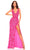 Amarra 94009 - Bead Embellished Prom Dress Special Occasion Dress 000 / Neon Pink