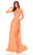 Amarra 94024 - V-Neck A-Line Prom Dress Special Occasion Dress 000 / Dreamsicle