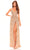 Amarra 94024 - V-Neck A-Line Prom Dress Special Occasion Dress 000 / Gold
