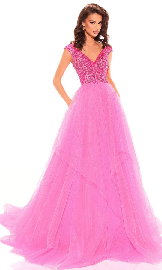 Amarra 94038 - Off-Shoulder A-Line Evening Gown
