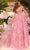 Amarra 94044 - Floral Detailed Ballgown Special Occasion Dress 000 / Light Pink/Multi