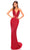 Amarra 94046 - Empire Sheath Evening Dress Special Occasion Dress 000 / Red
