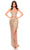 Amarra 94047 - Tassel Bead Evening Dress Special Occasion Dress 000 / Gold