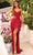 Amarra 94047 - Tassel Bead Evening Dress Special Occasion Dress 000 / Red