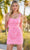 Amarra 94268 - Scoop Neck Embellished Cocktail Dress Cocktail Dresses 00 / Candy Pink