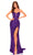 Amarra 94270 - High Slit Sequin Prom Dress Special Occasion Dress 000 / Purple