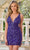 Amarra 94280 - Sequined Cutout Cocktail Dress Special Occasion Dress 00 / Purple