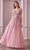 Andrea and Leo A0988 - Floral V-Neck Evening Dress Mother of the Bride Dresses 10 / Rose
