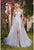 Andrea and Leo - A1029 Strapless Corseted Tulle Gown Evening Dresses 2 / Hazel Blue
