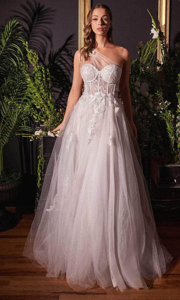 Andrea and Leo A1053W - One Shoulder Corset Bridal Gown Couture Candy Andrea and Leo A1053W - One Shoulder Corset Bridal Gown Couture Candy