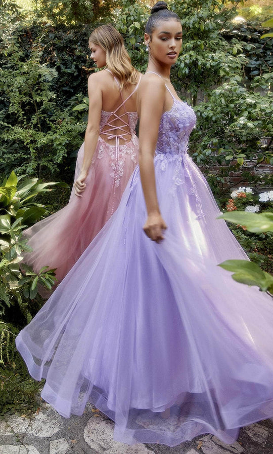 Andrea and Leo A1141 - Embroidered Scoop Prom Gown