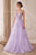 Andrea and Leo A1206 - Embroidered Halter Prom Dress Evening Dresses 2 / Lavender
