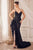 Andrea and Leo A1228 - Beaded Lace Gown Prom Dresses 2 / Black Nude