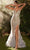 Andrea and Leo A1229 - Feathered Flare Gown Prom Dresses 2 / Silver Nude