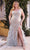 Andrea And Leo A1229C - Embellished Mermaid Gown Prom Dresses 2 / Silver Nude