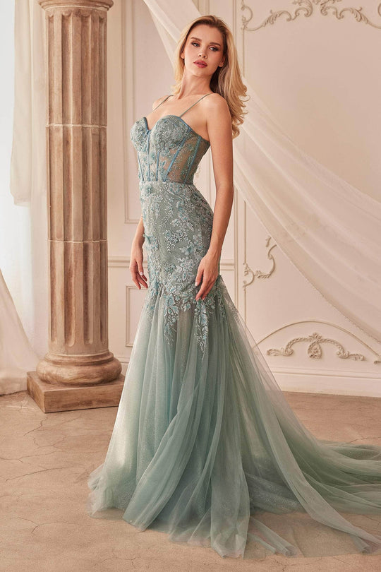 Andrea and Leo A1232 - Lace Applique Gown