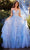 Andrea and Leo A1247 - Ruffle Trimmed Gown Prom Dresses 2 / Blue