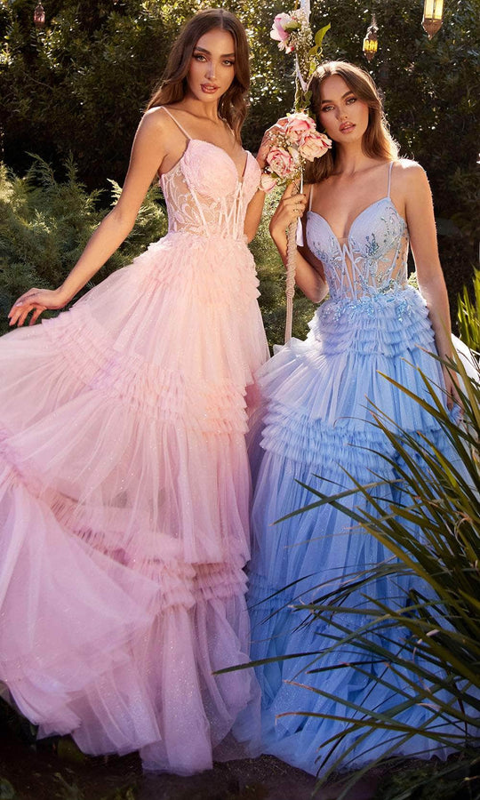 Andrea and Leo A1247 - Ruffle Trimmed Gown