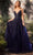 Andrea And Leo A1251 - Adorned Tulle Gown Prom Dresses 2 / Navy
