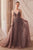 Andrea and Leo A1261 - Lace Trailed Gown Ball Gowns 2 / French Cafe