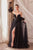 Andrea and Leo A1303 - Strapless Applique Gown Prom Dresses 2 / Black