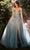 Andrea and Leo A1303 - Strapless Applique Gown Prom Dresses 2 / Haze Blue