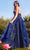 Andrea and Leo A1326 - Floral Applique Gown Prom Dresses
