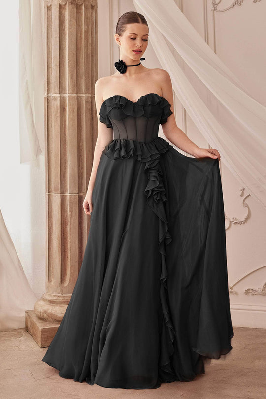 Andrea and Leo A1341 - Ruffled Sweetheart Gown